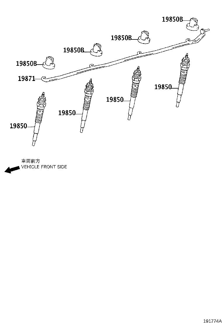 19871-30030 CONNECTOR, GLOW PLUG NO.1 product image