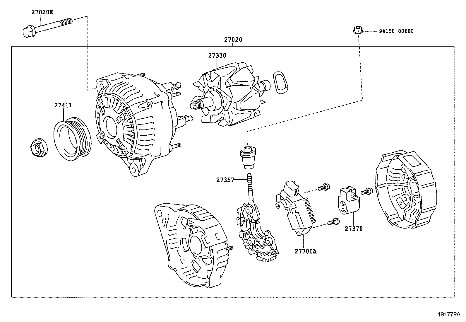 27060-7A030 ALTERNATOR ASSY product image
