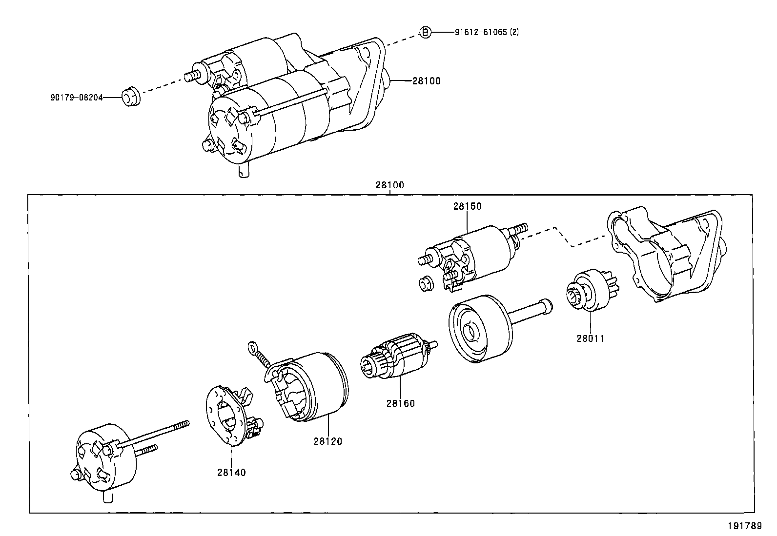 28011-21050 CLUTCH SUB-ASSY, STARTER product image