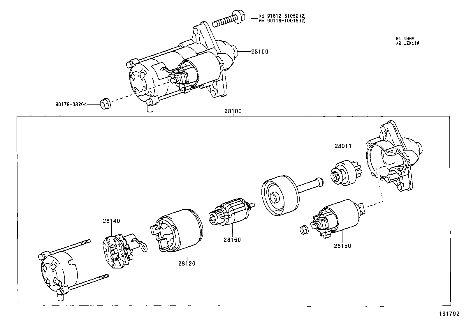 28100-46250 STARTER ASSY product image