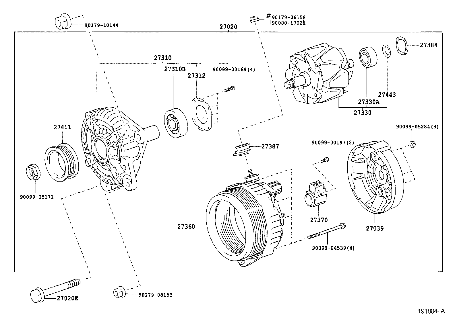 27360-0F050 COIL ASSY, ALTERNATOR product image