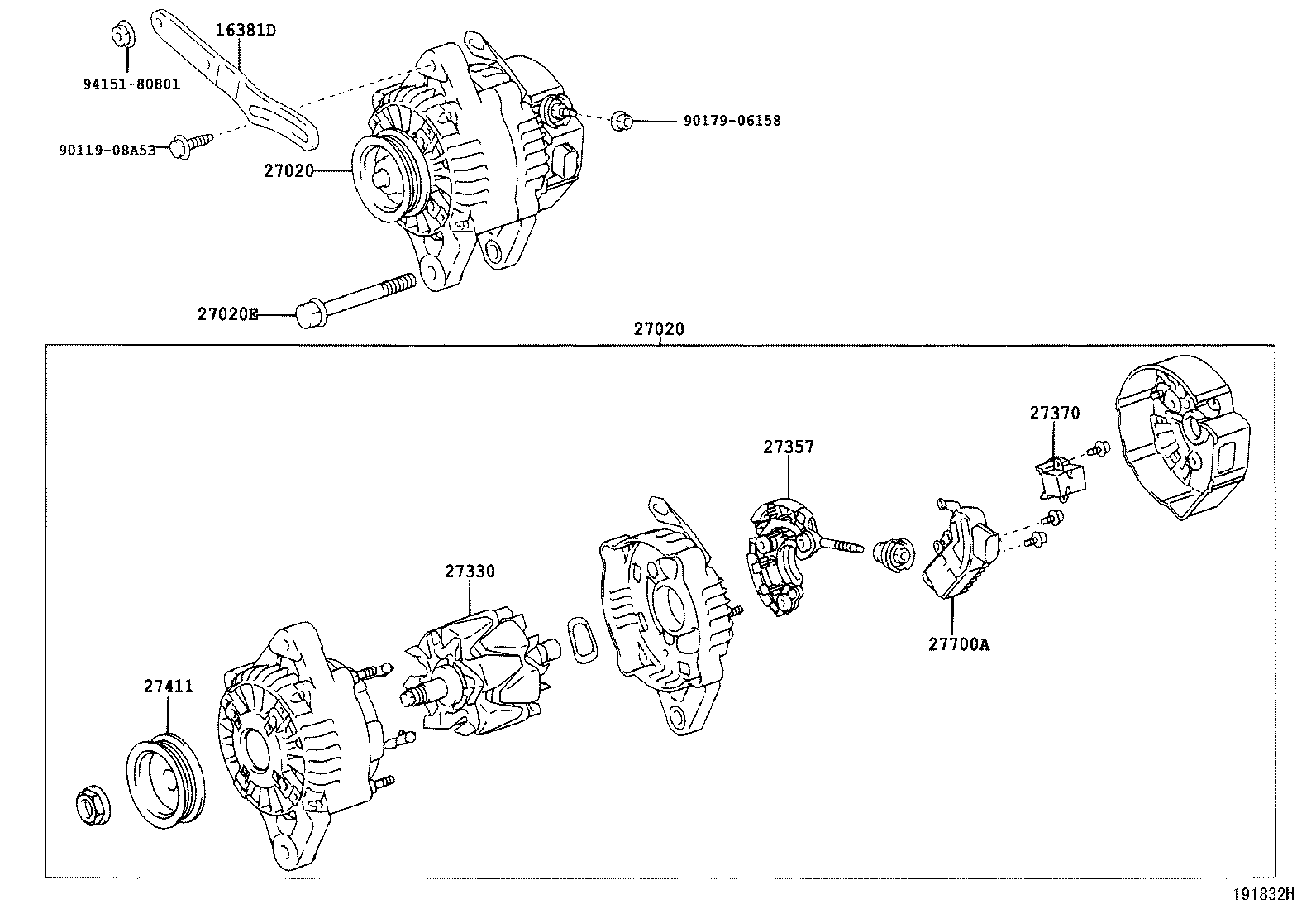 27330-02100 ROTOR ASSY, ALTERNATOR product image