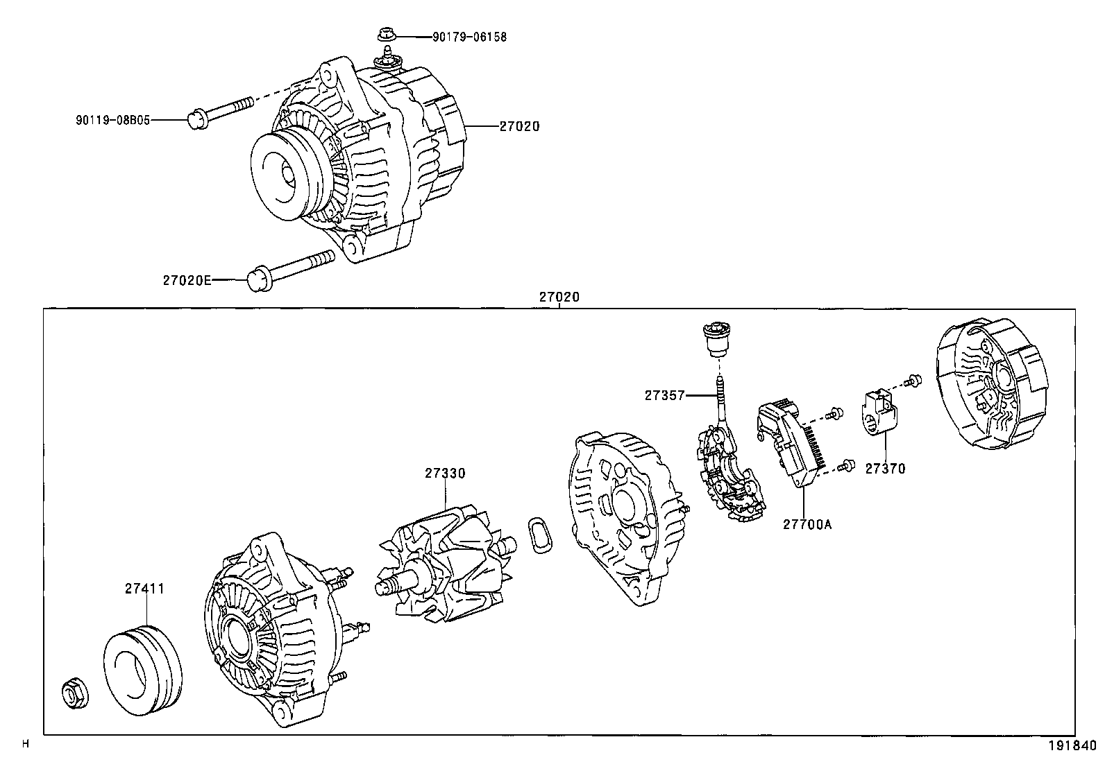 12514-78040 BAR, FAN BELT ADJUSTING product image