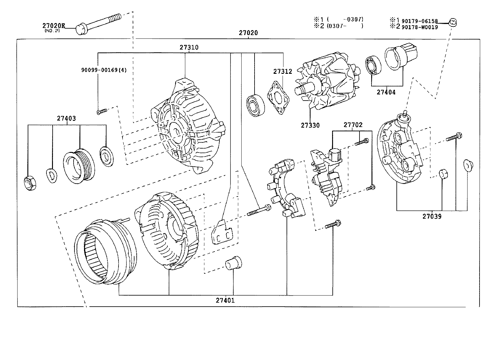 27060-0H070 ALTERNATOR ASSY product image
