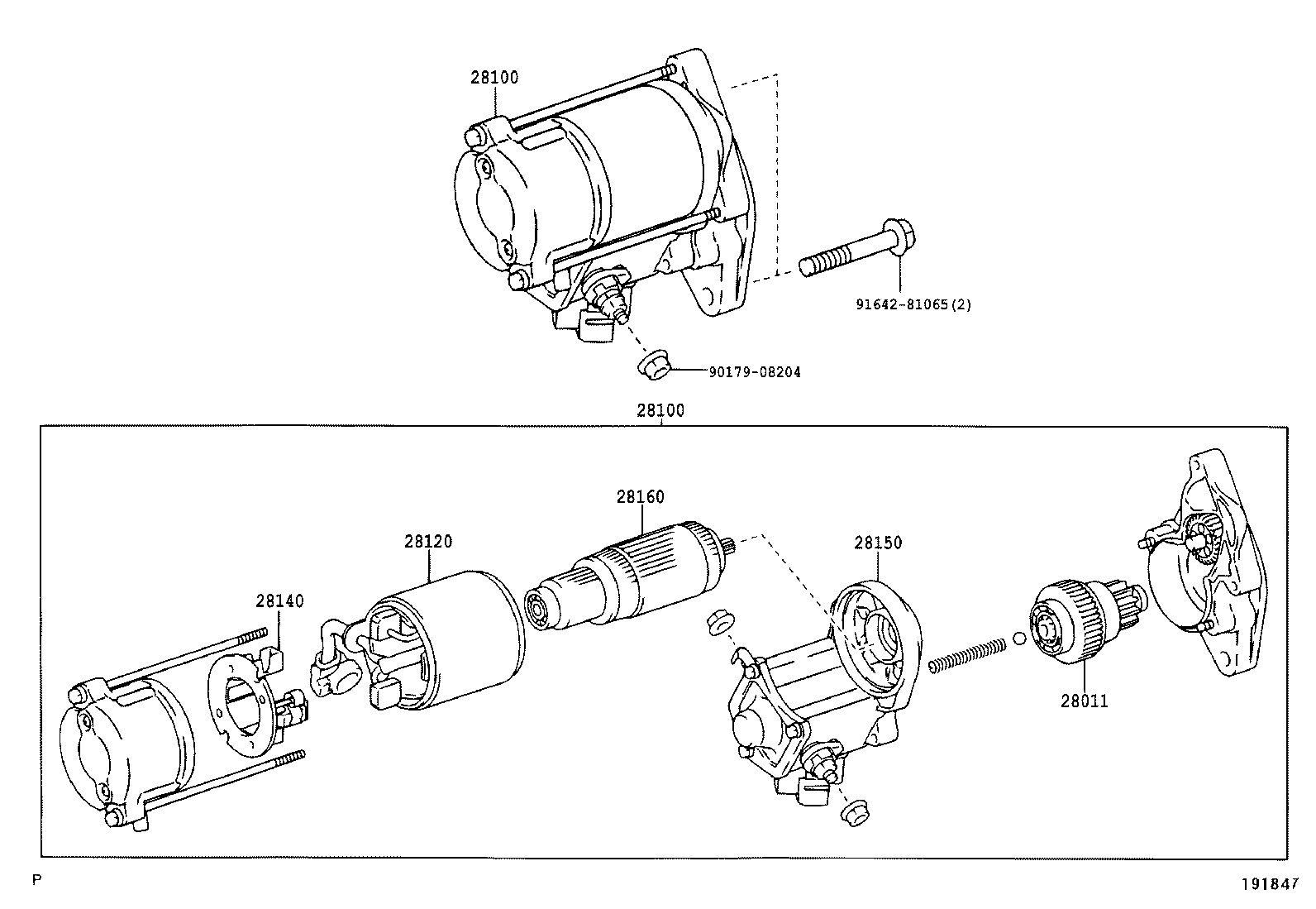 28100-31040 STARTER ASSY product image