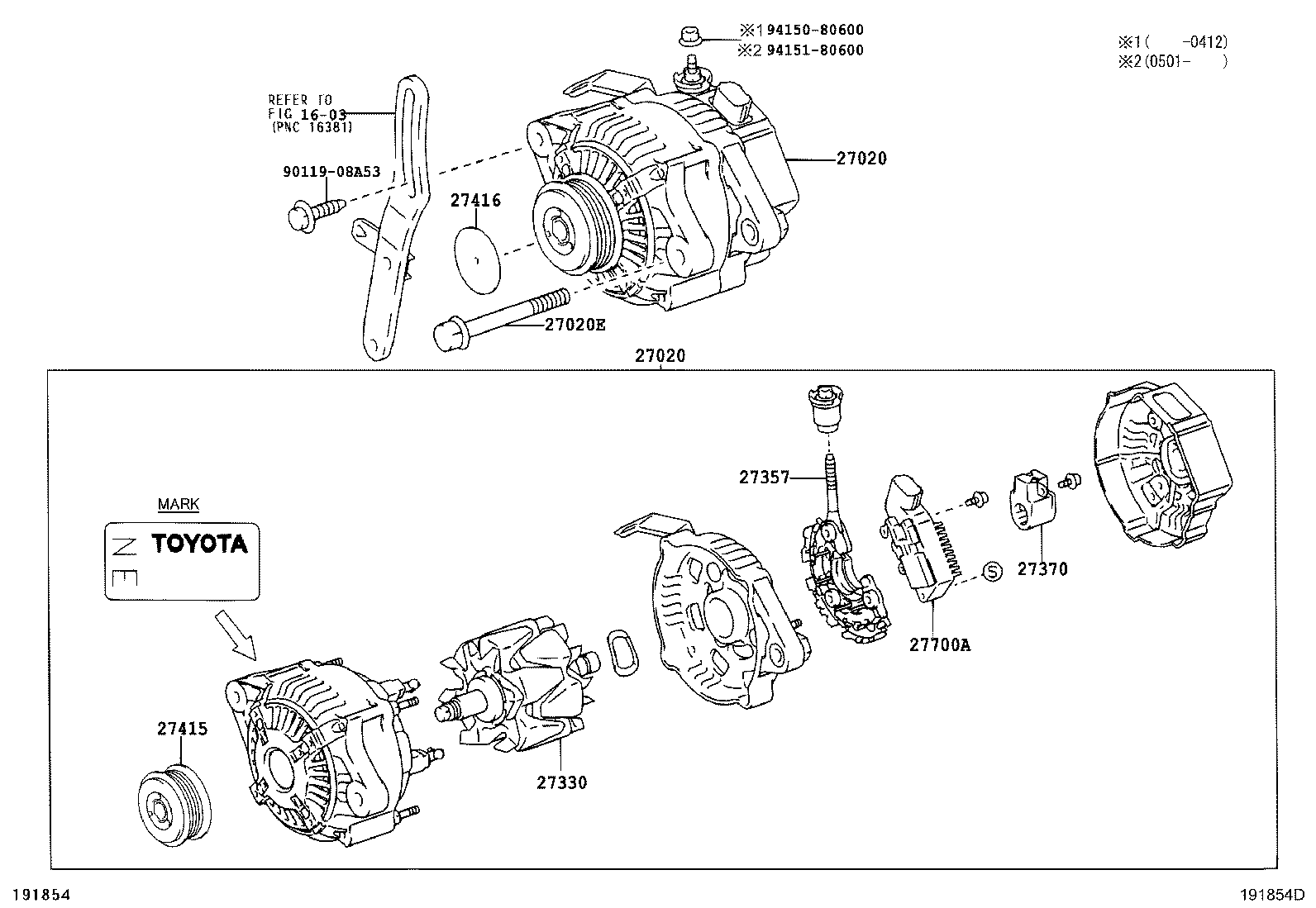 27039-70470 COVER, ALTERNATOR REAR END product image
