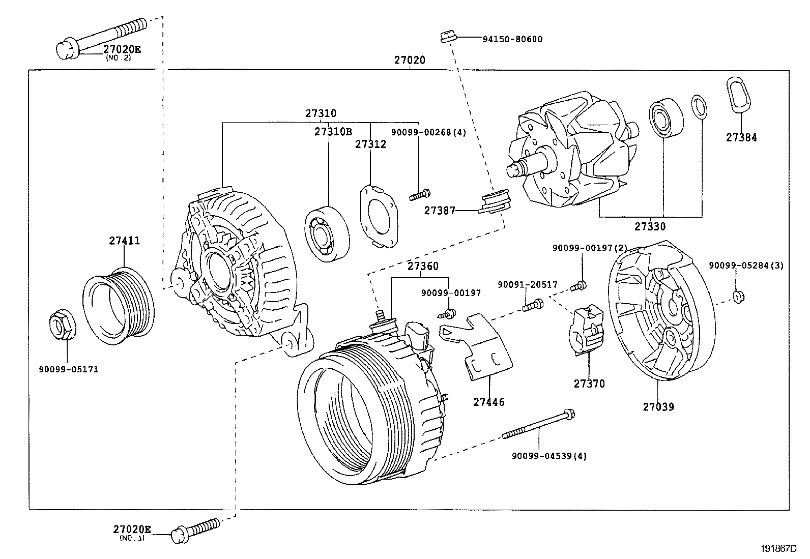 27360-31340 COIL ASSY, ALTERNATOR product image
