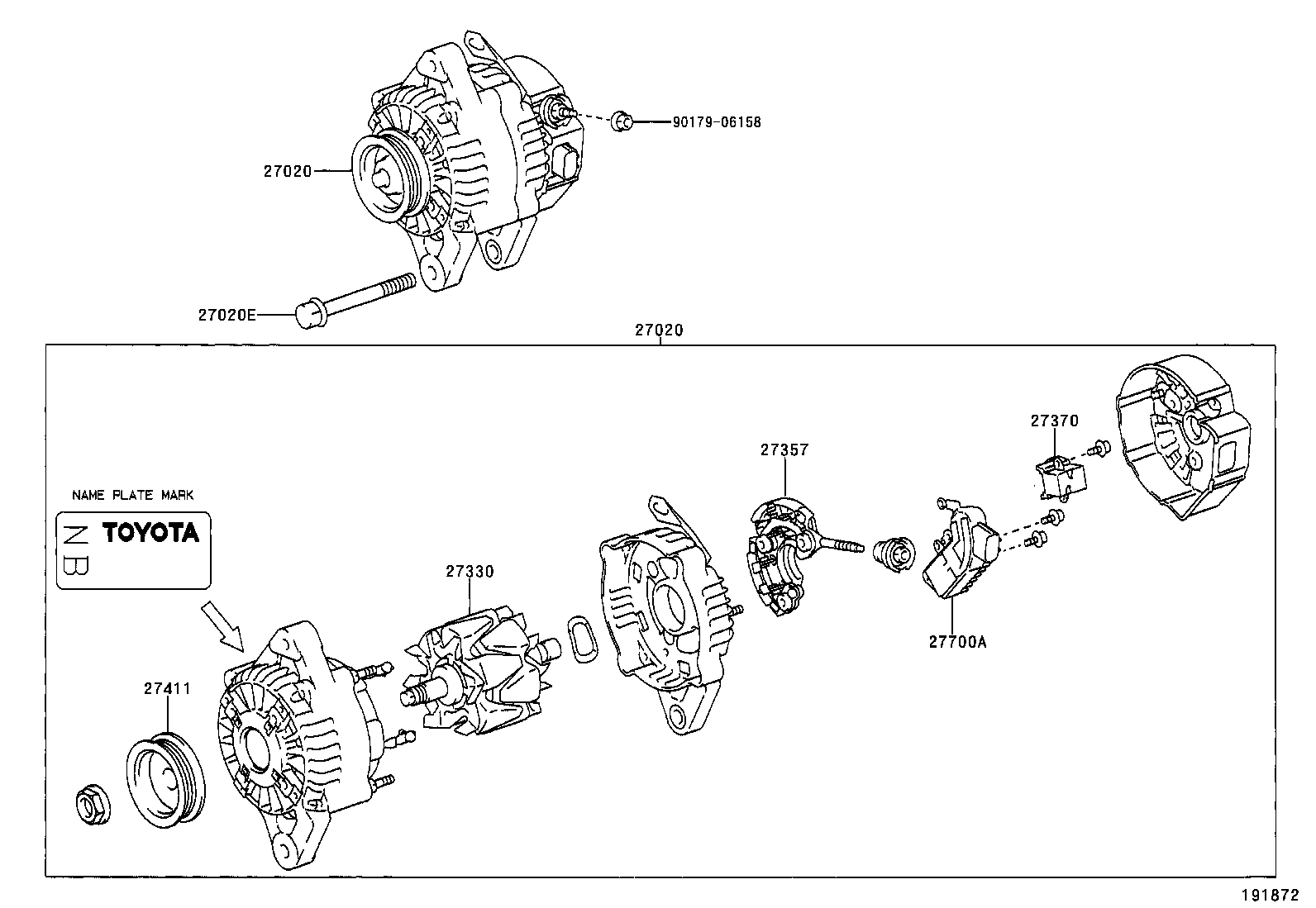 27312-0J010 PLATE, RETAINER product image