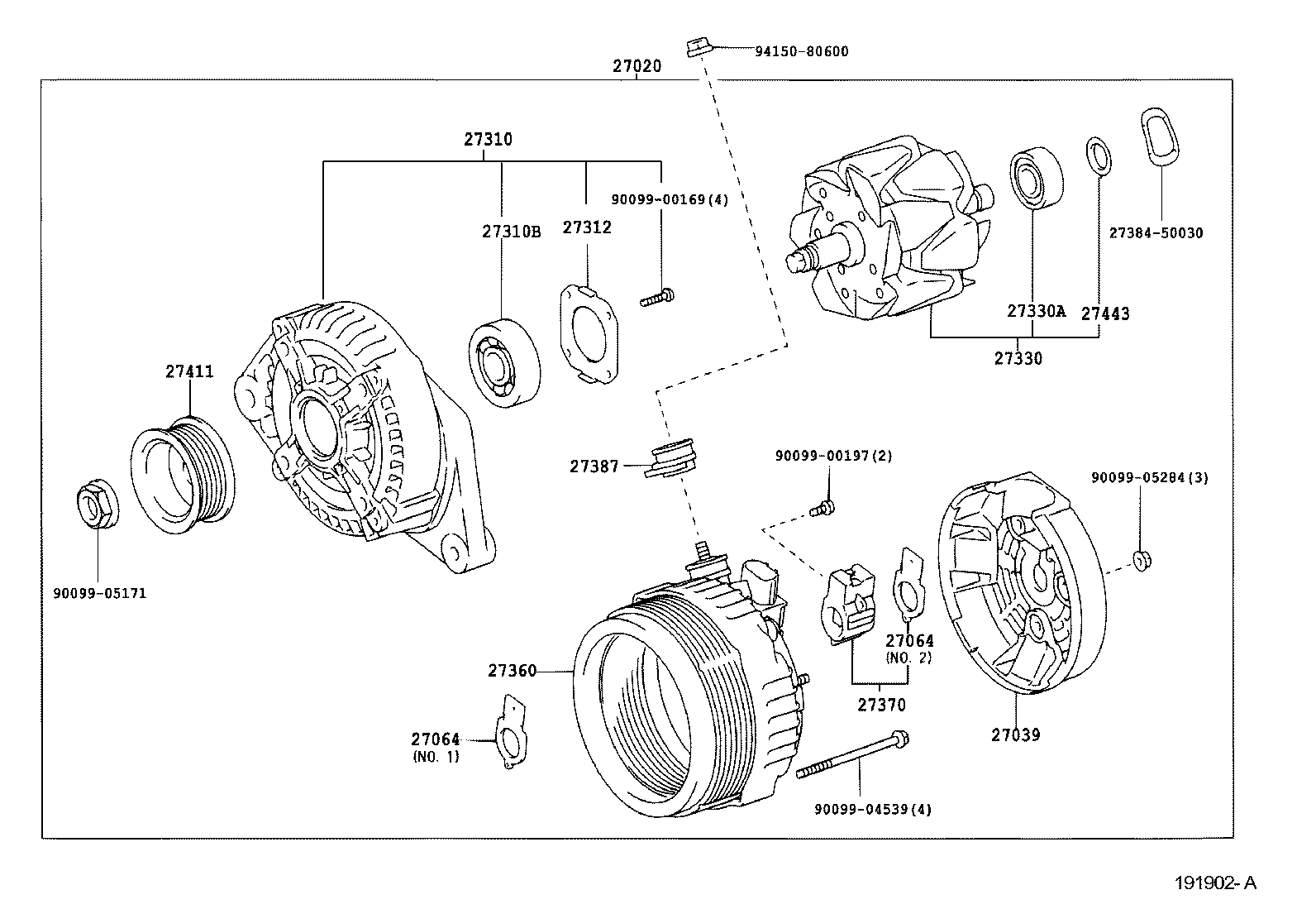 27360-20130 COIL ASSY, ALTERNATOR product image