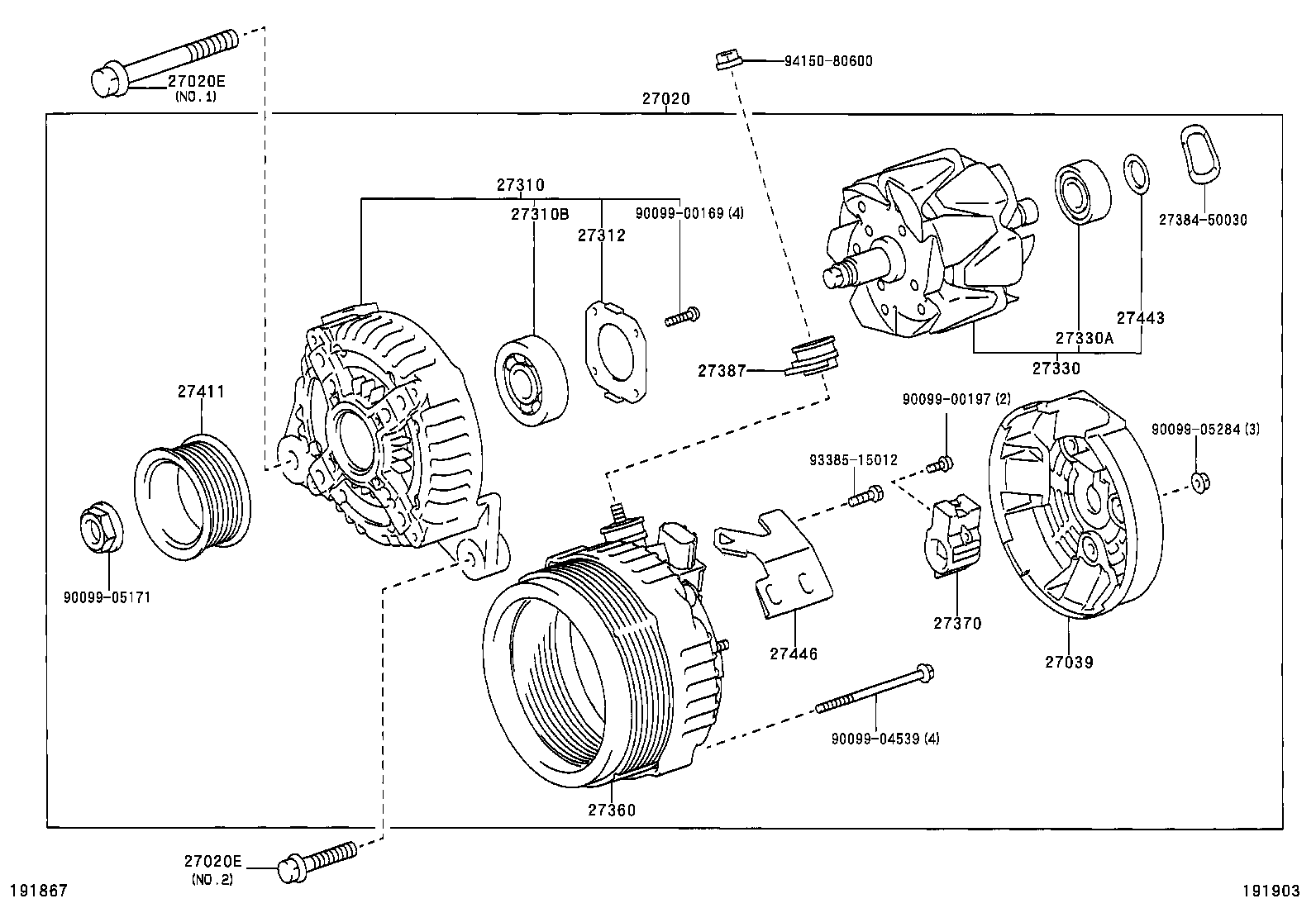 27360-20130 COIL ASSY, ALTERNATOR product image