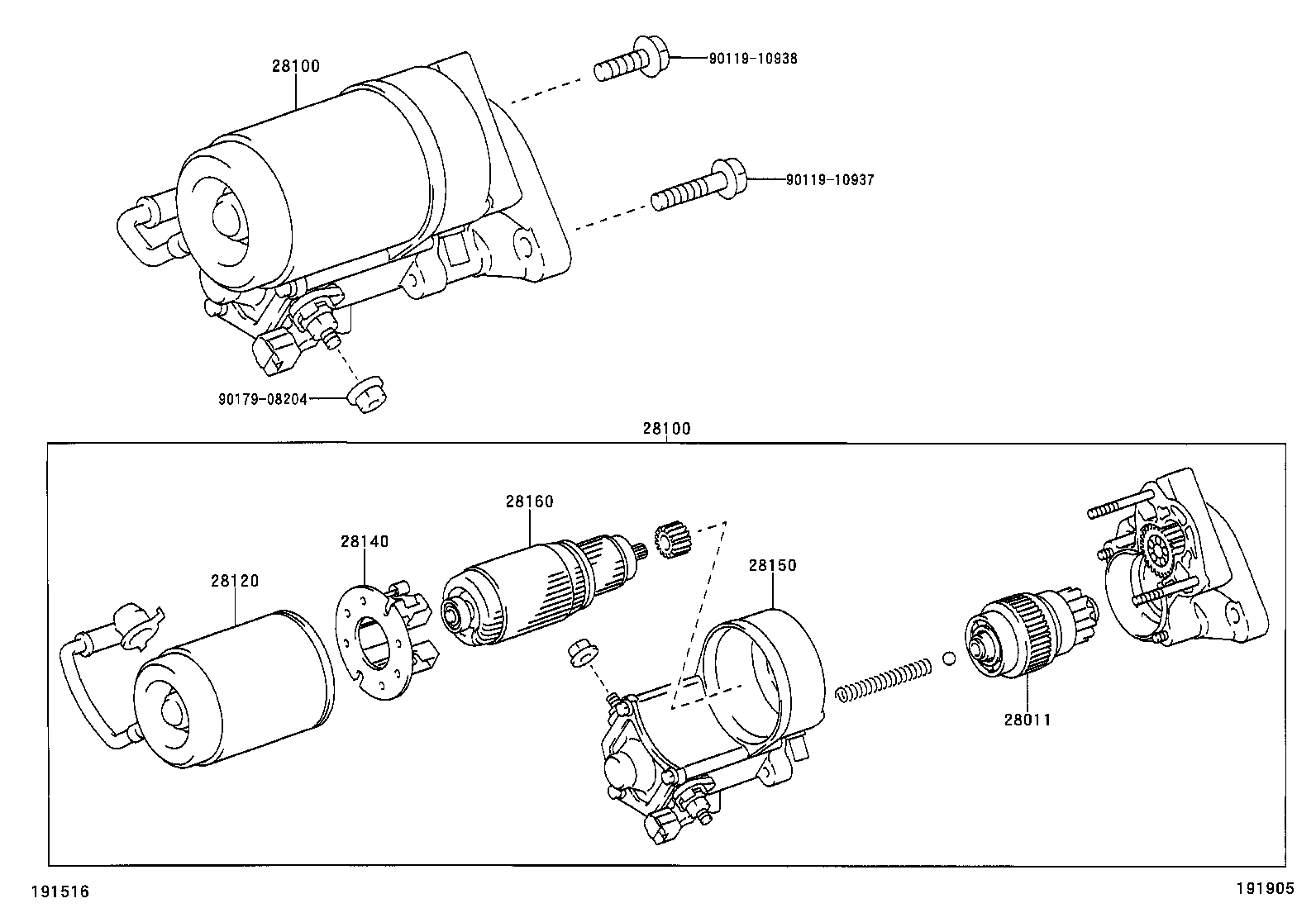 28150-28020 SWITCH ASSY, MAGNET STARTER product image