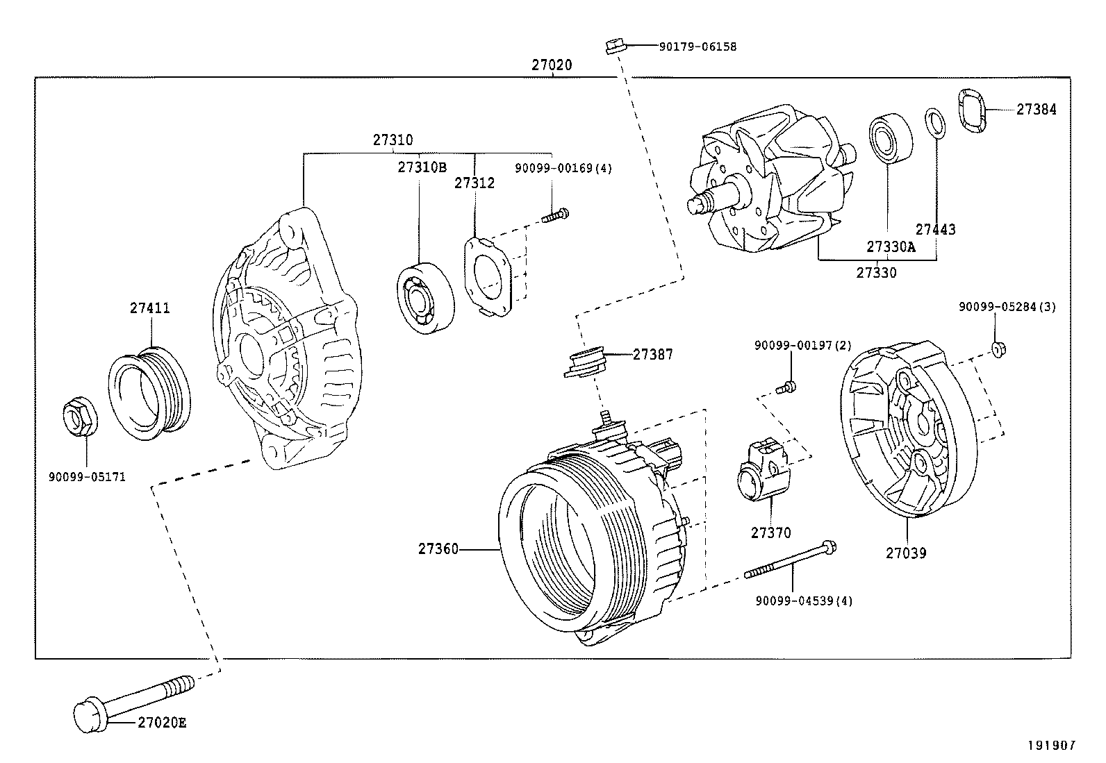 27230-89101 PULLEY, ALTERNATOR product image