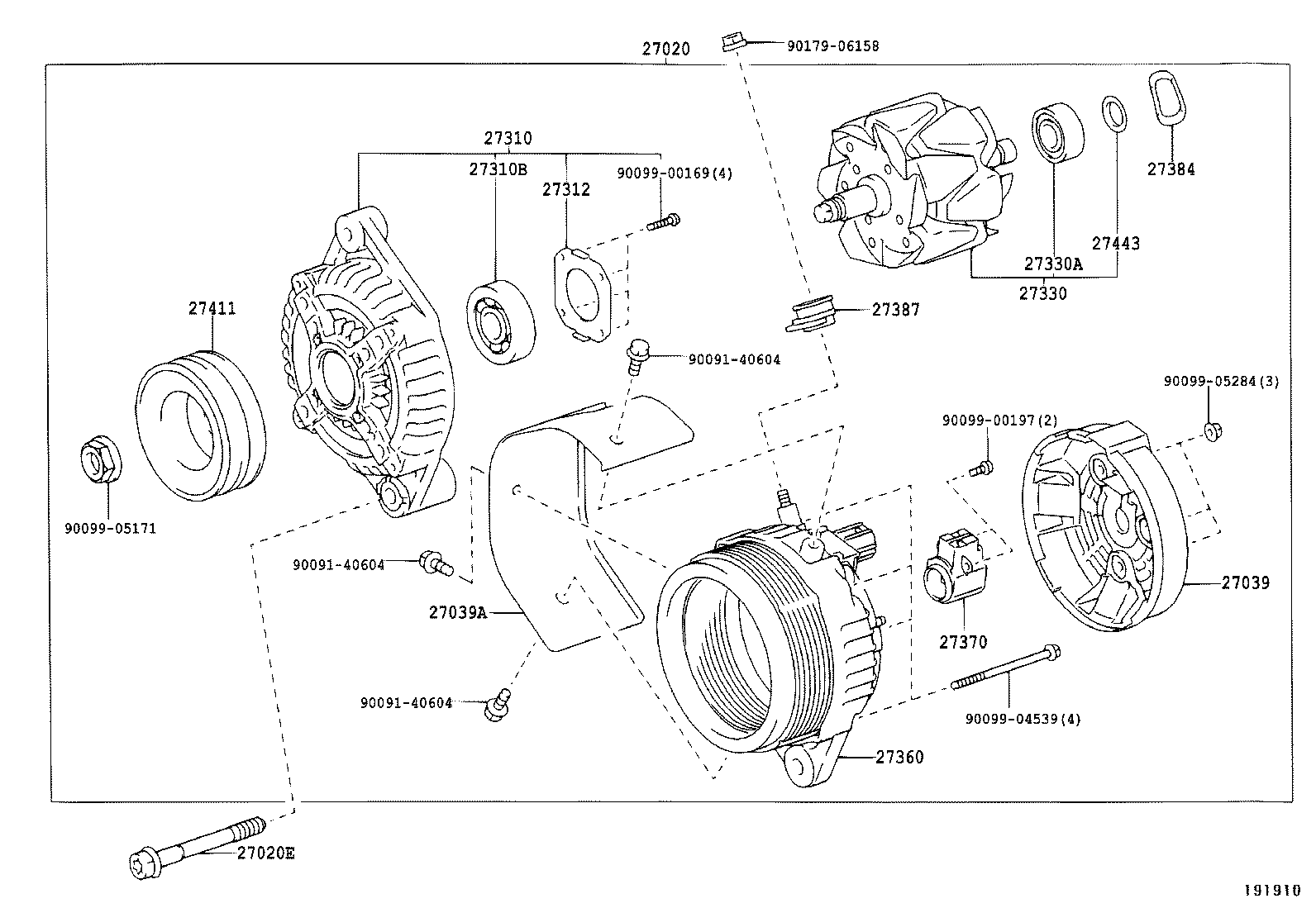 27230-89101 PULLEY, ALTERNATOR product image