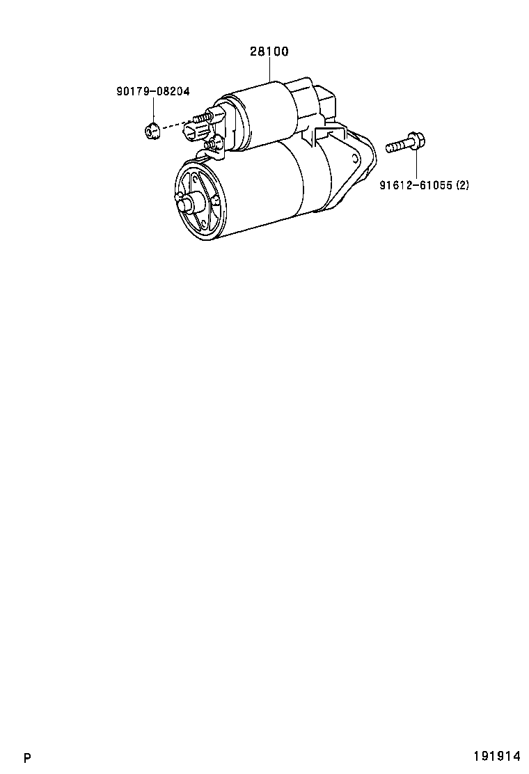 28150-54440 SWITCH ASSY, MAGNET STARTER product image