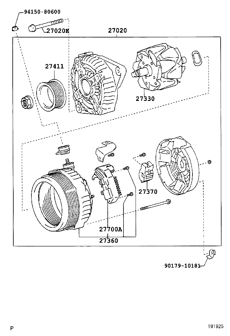 27360-23130 COIL ASSY, ALTERNATOR product image