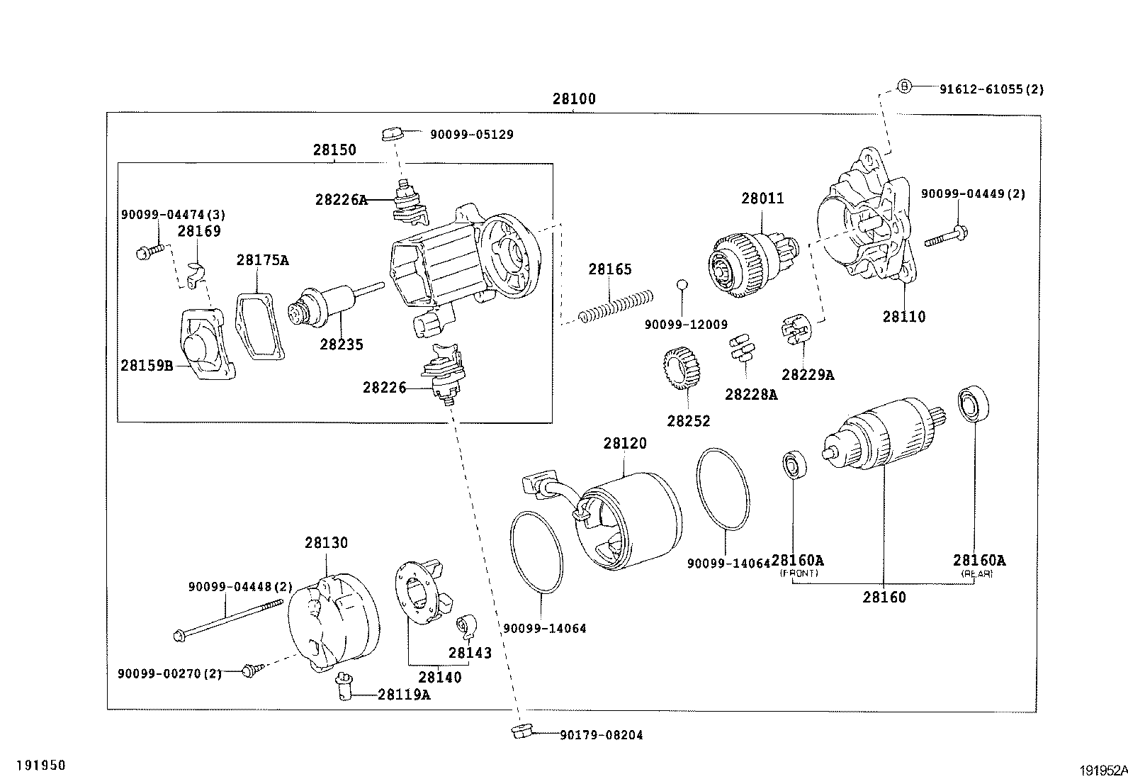 28150-75101 SWITCH ASSY, MAGNET STARTER product image
