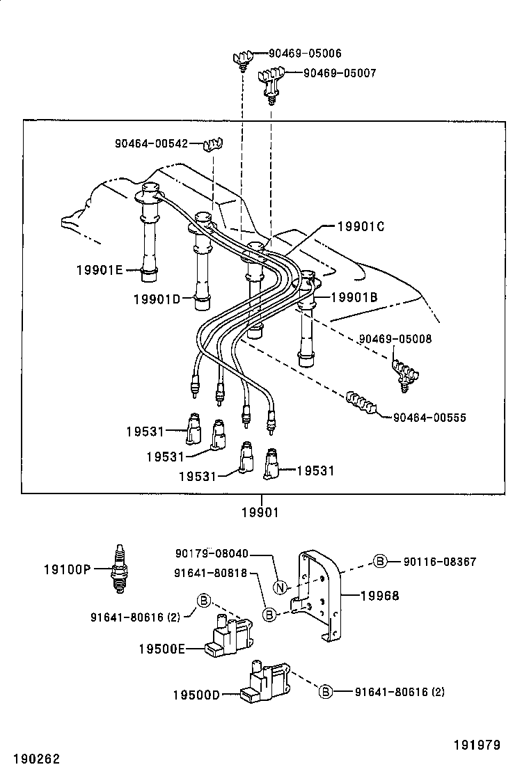 19850-78040 PLUG ASSY, GLOW product image