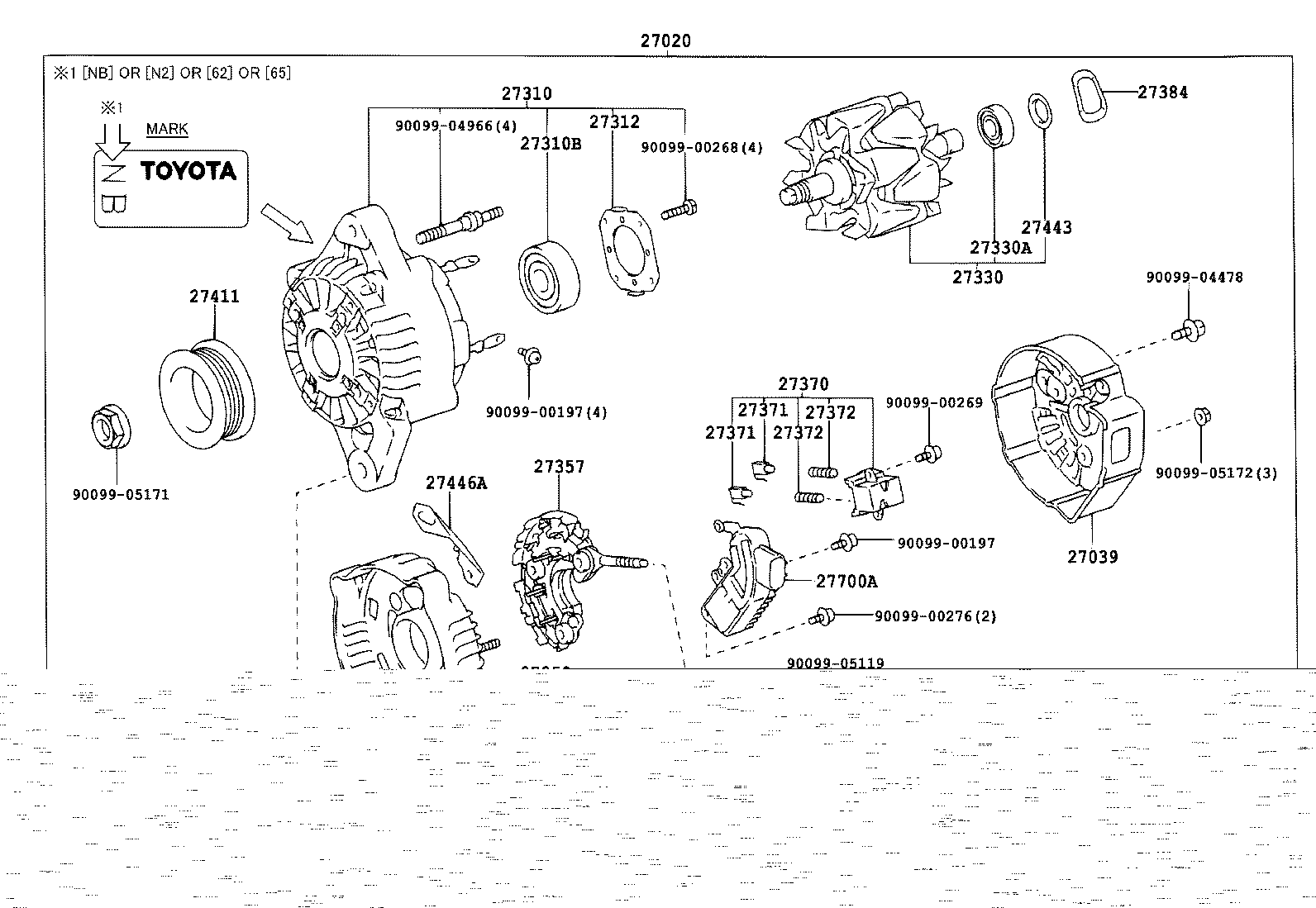 27039-70470 COVER, ALTERNATOR REAR END product image