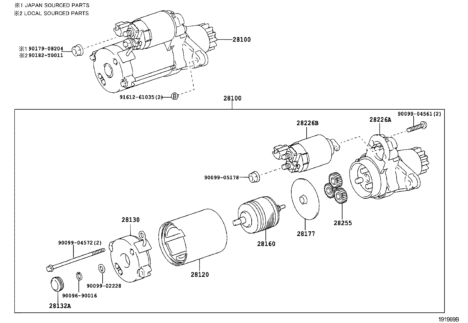 28100-22100 STARTER ASSY product image