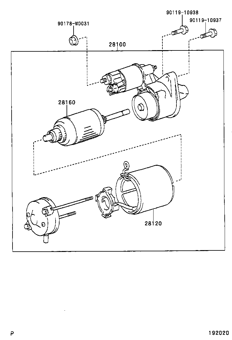 28113-0G020 LEVER, STARTER PINION DRIVE product image
