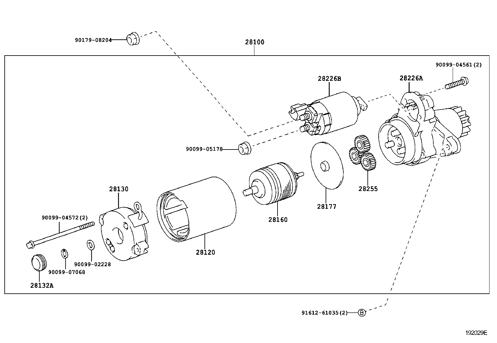 Toyota 28100-28041 STARTER ASSY