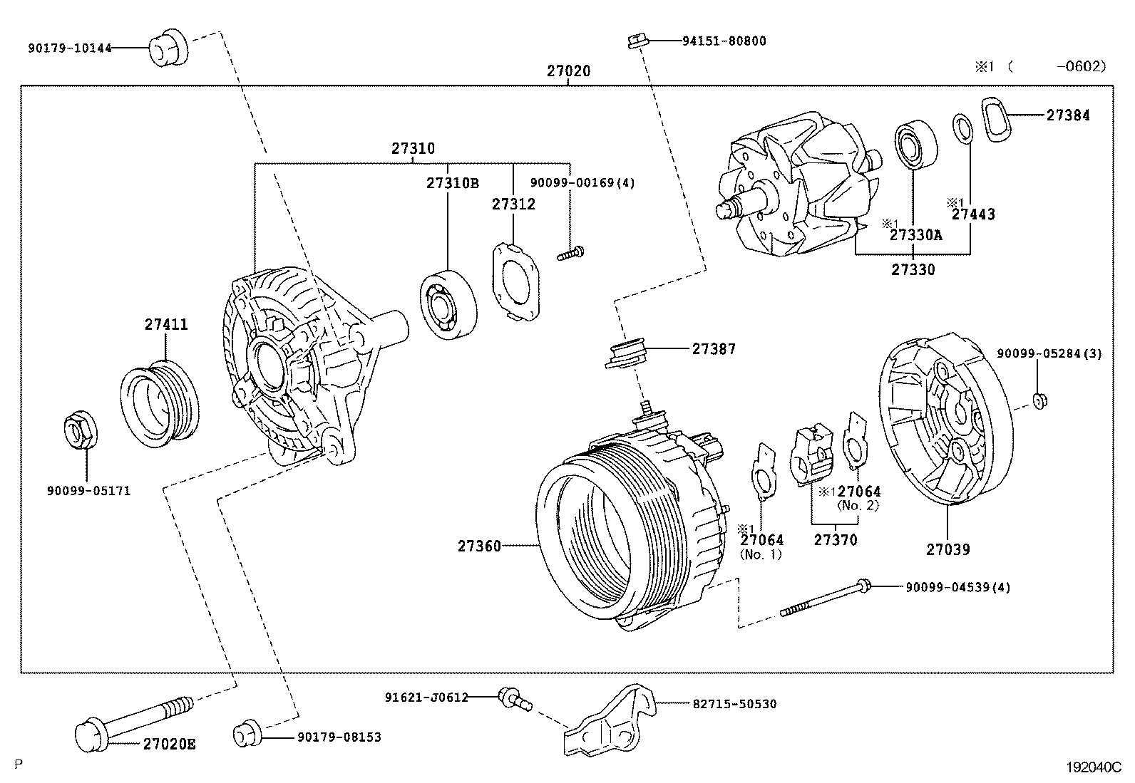27360-50340 COIL ASSY, ALTERNATOR product image