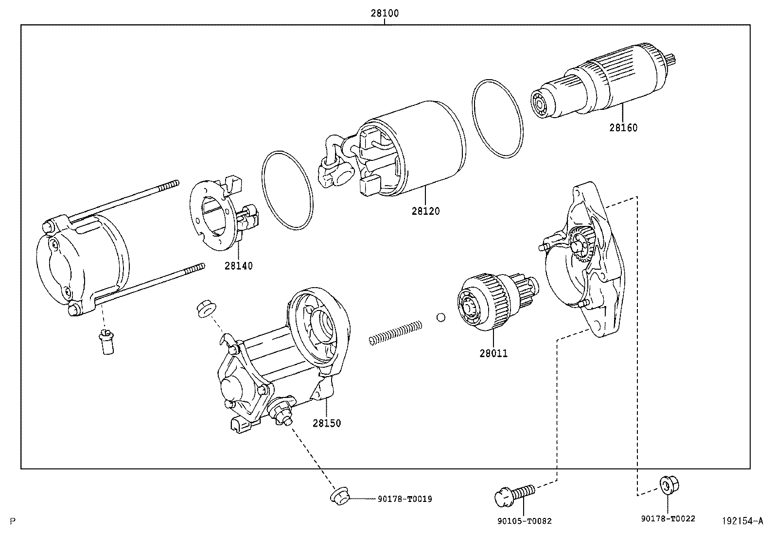 28160-0C070 ARMATURE ASSY, STARTER product image