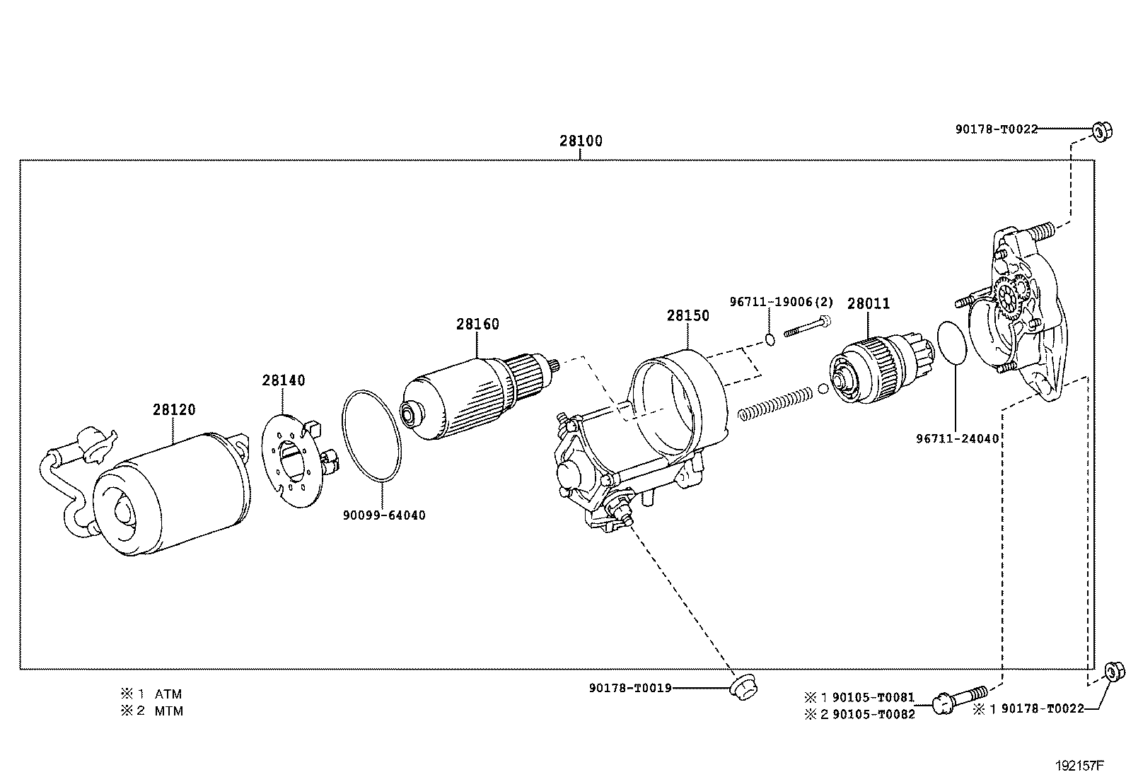 28160-0C070 ARMATURE ASSY, STARTER product image