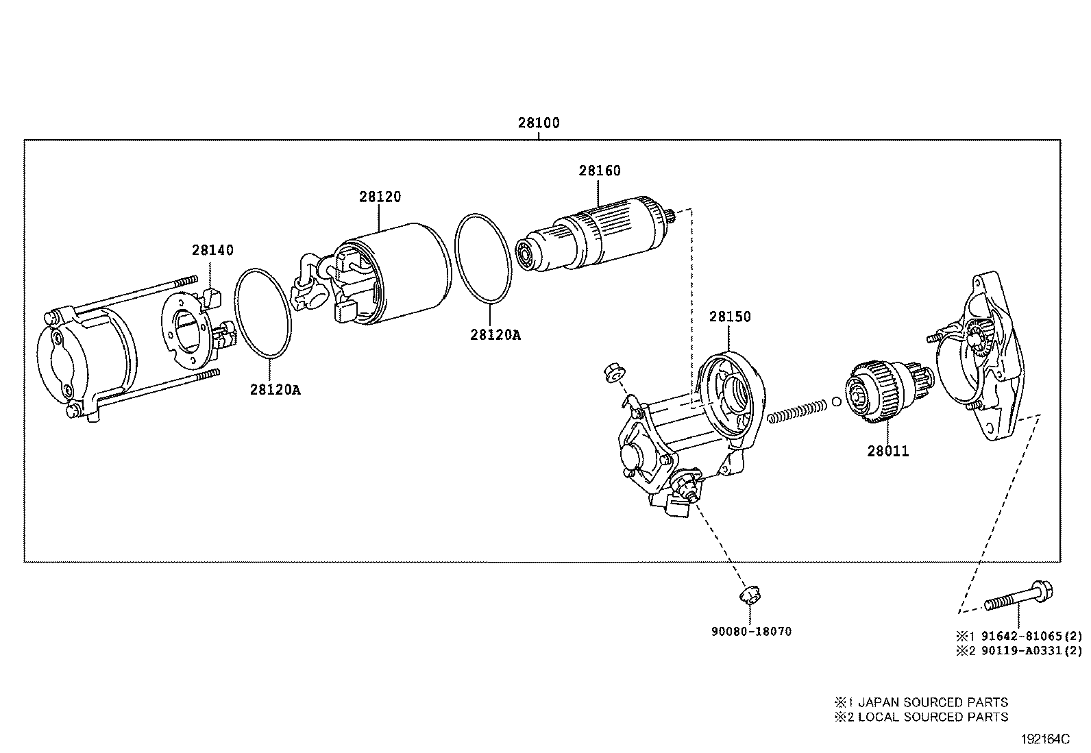 Toyota 28120-0C130 YOKE ASSY, STARTER