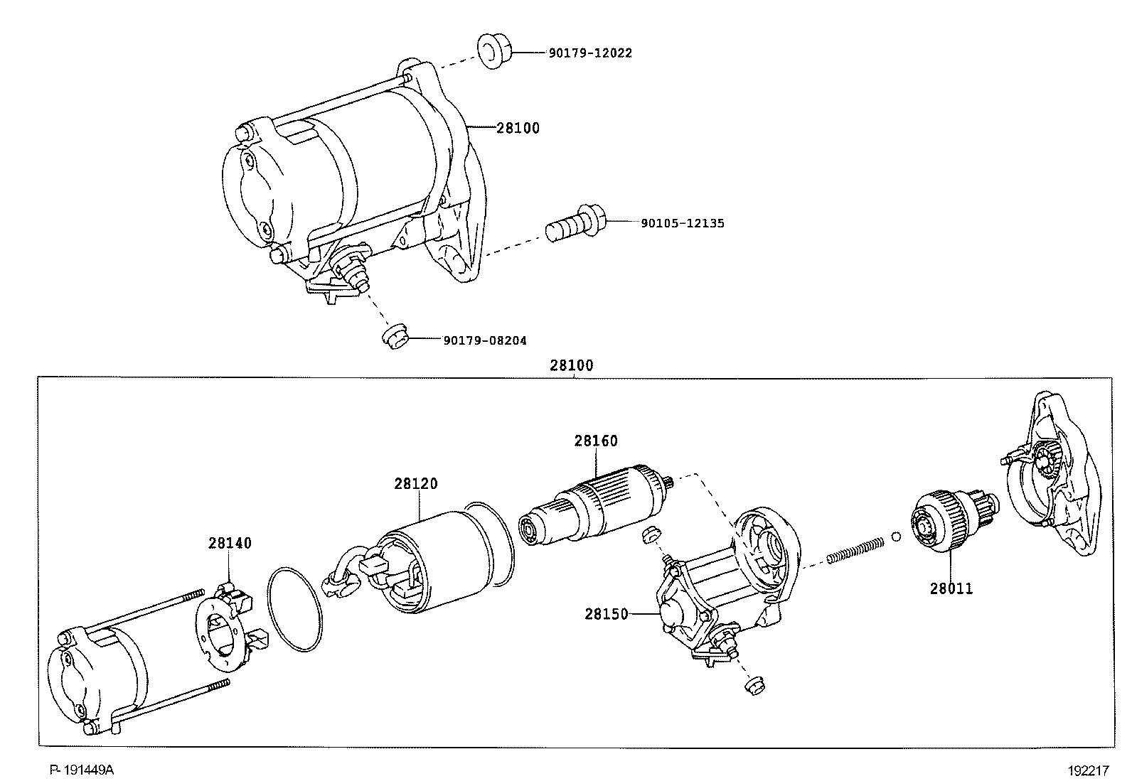 28100-30100 STARTER ASSY product image