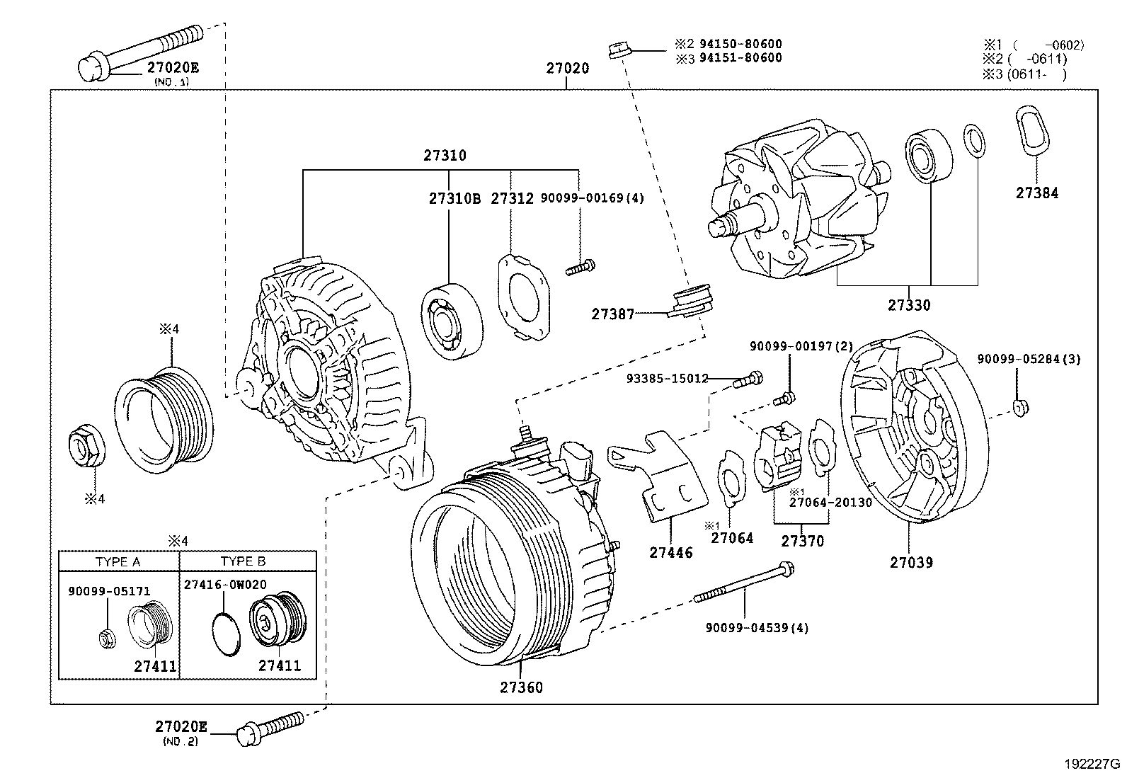 27060-37170 ALTERNATOR ASSY product image