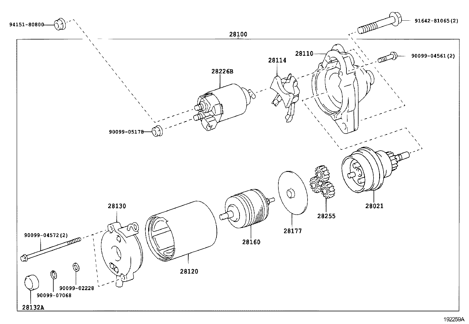 Toyota 28110-31040 HOUSING ASSY, STARTER DRIVE