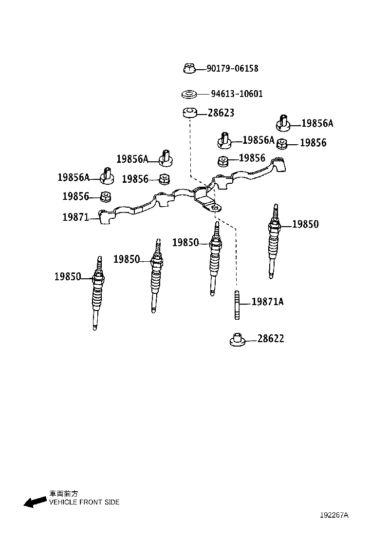 19871-30070 CONNECTOR, GLOW PLUG NO.1 product image