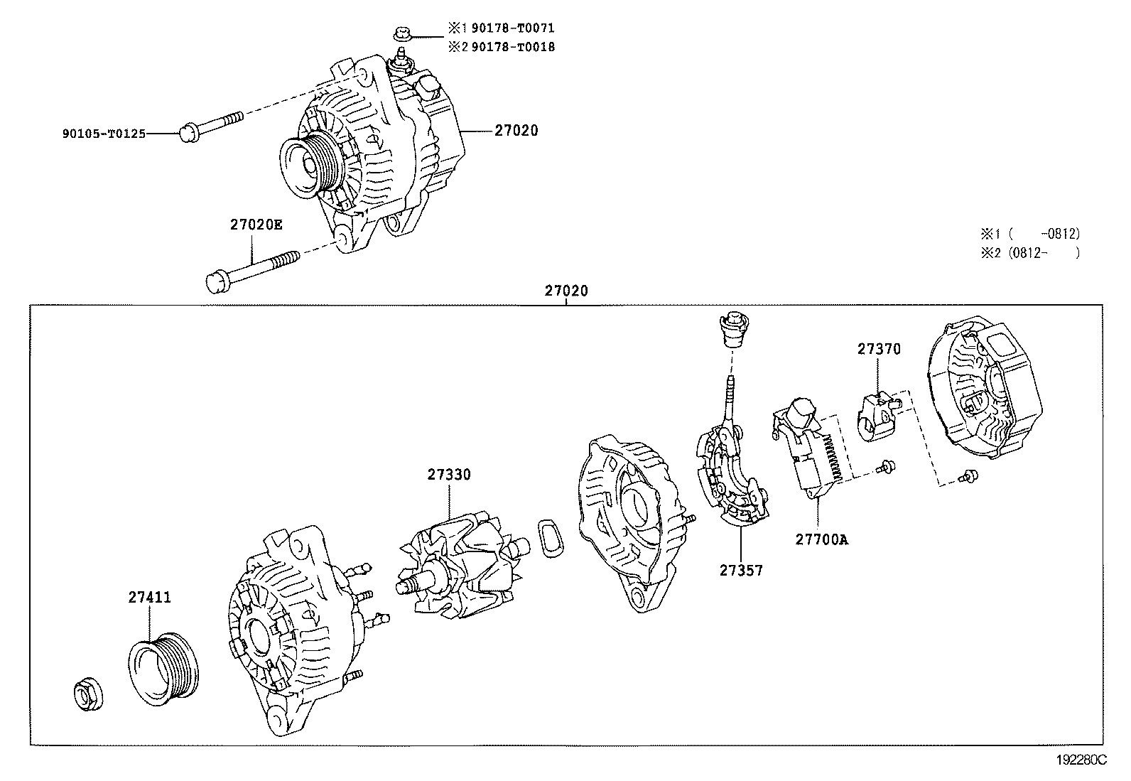 27360-0C041 COIL ASSY, ALTERNATOR product image