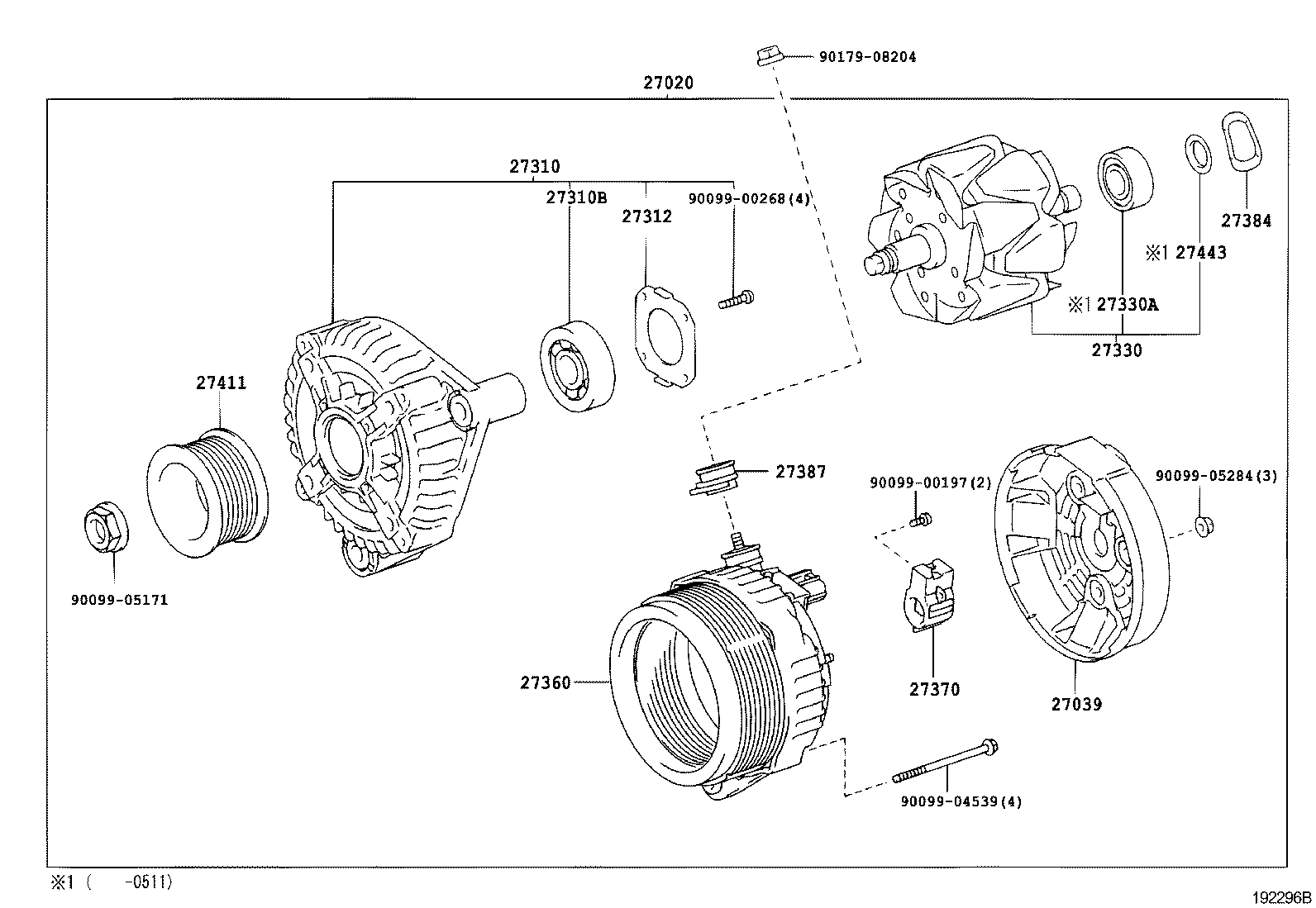 27360-32050 COIL ASSY, ALTERNATOR product image