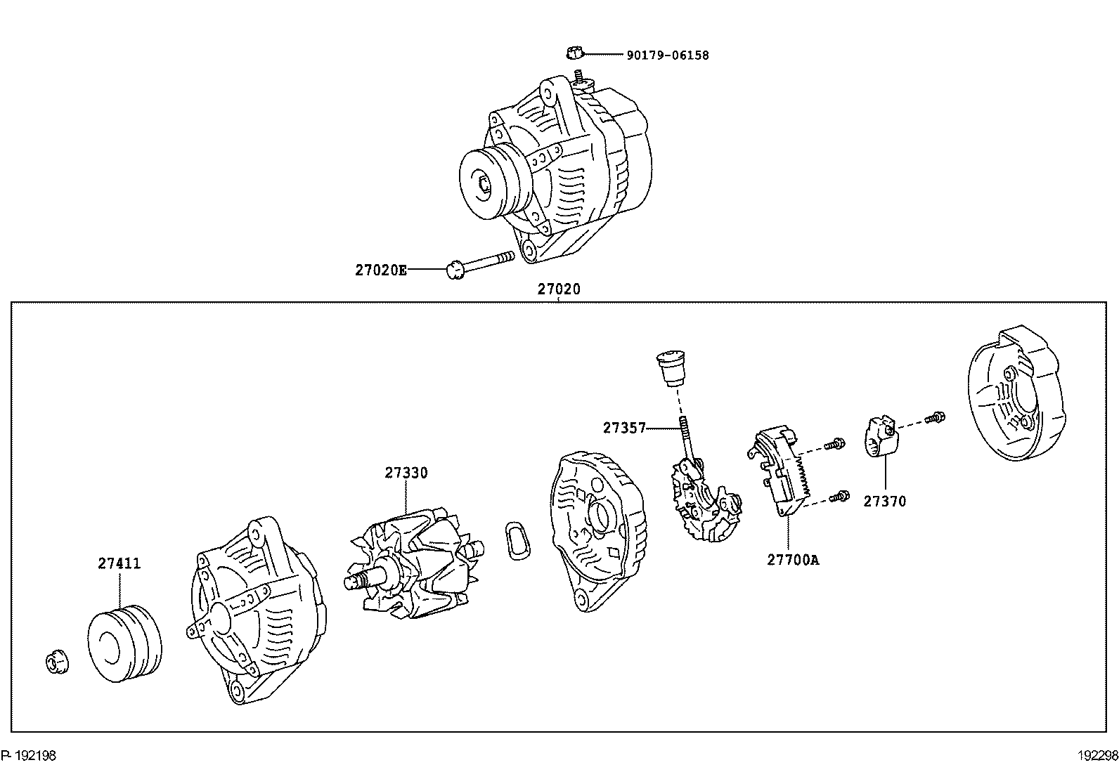 12514-78040 BAR, FAN BELT ADJUSTING product image