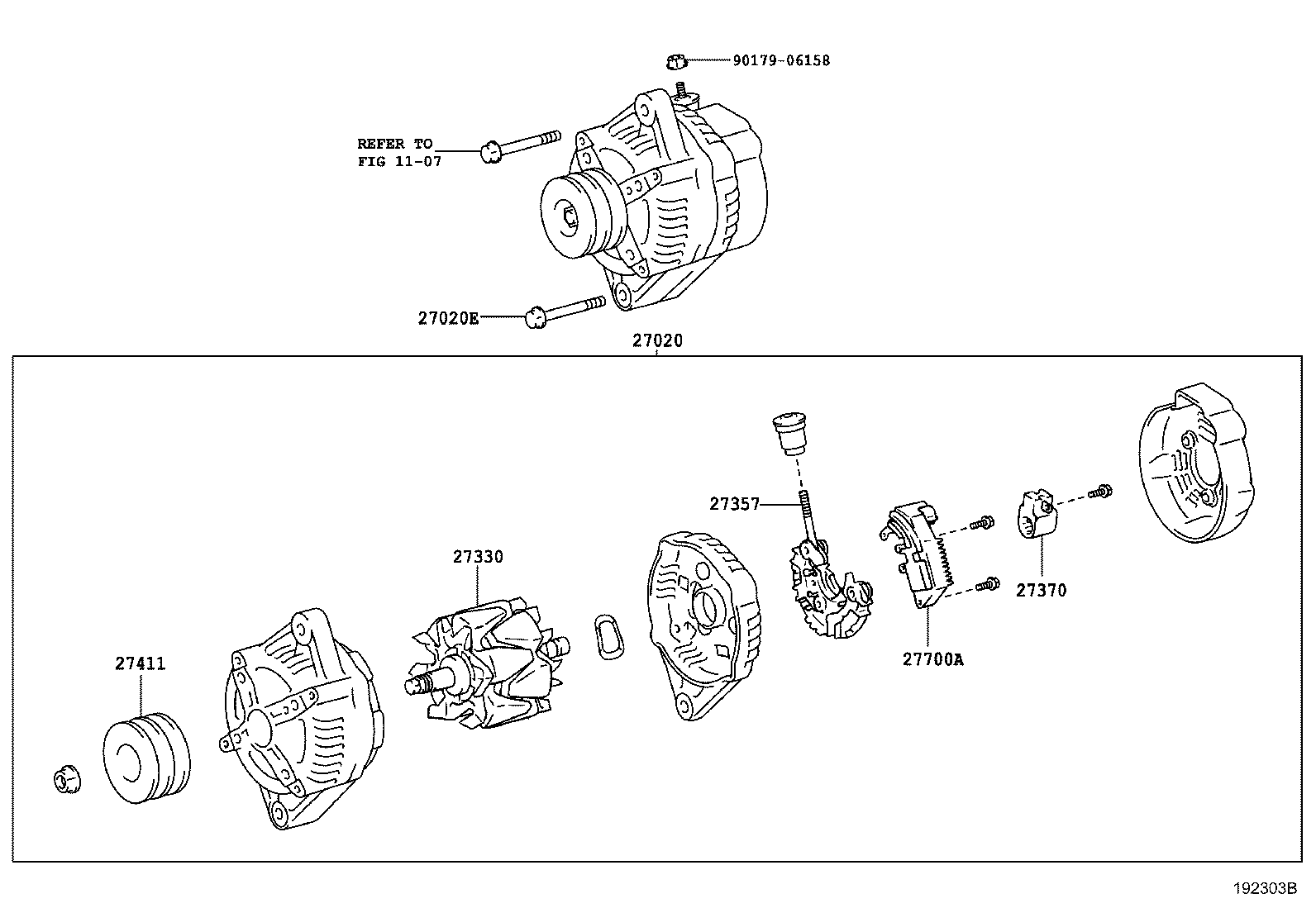 90031-05170 BOLT(FOR ALTERNATOR) product image