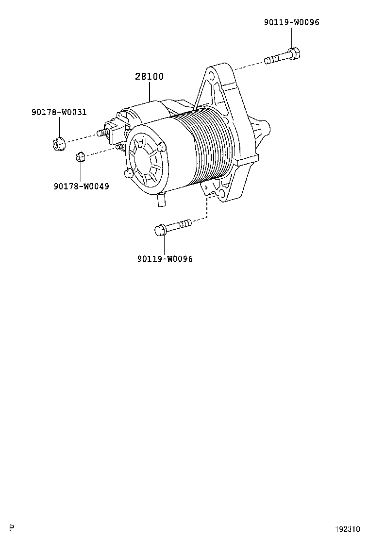 28100-0Q012 STARTER ASSY product image