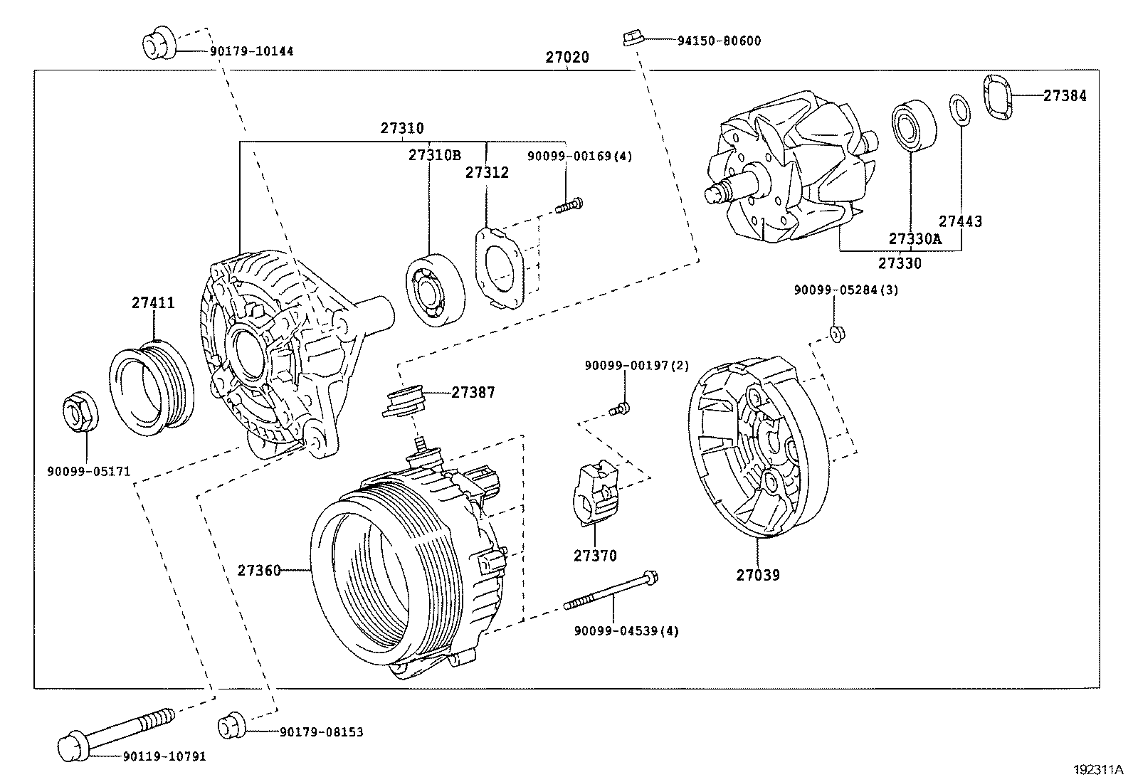 27360-50400 COIL ASSY, ALTERNATOR product image