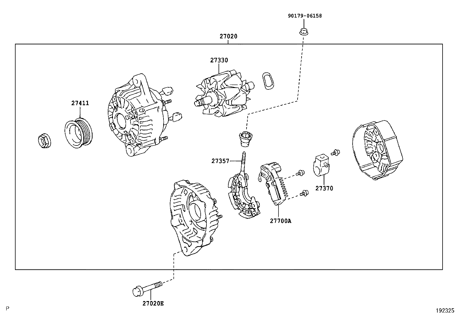 27060-58320 ALTERNATOR ASSY product image