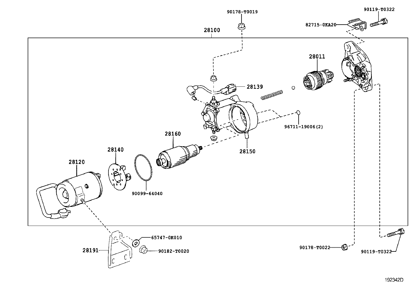 28100-31111 STARTER ASSY product image