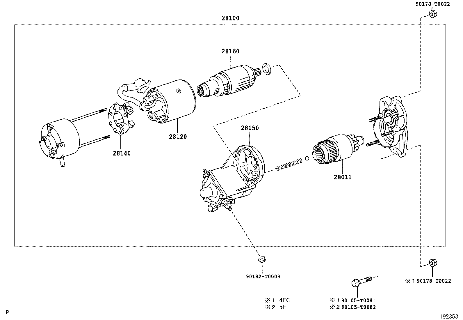 28100-0L050 STARTER ASSY product image