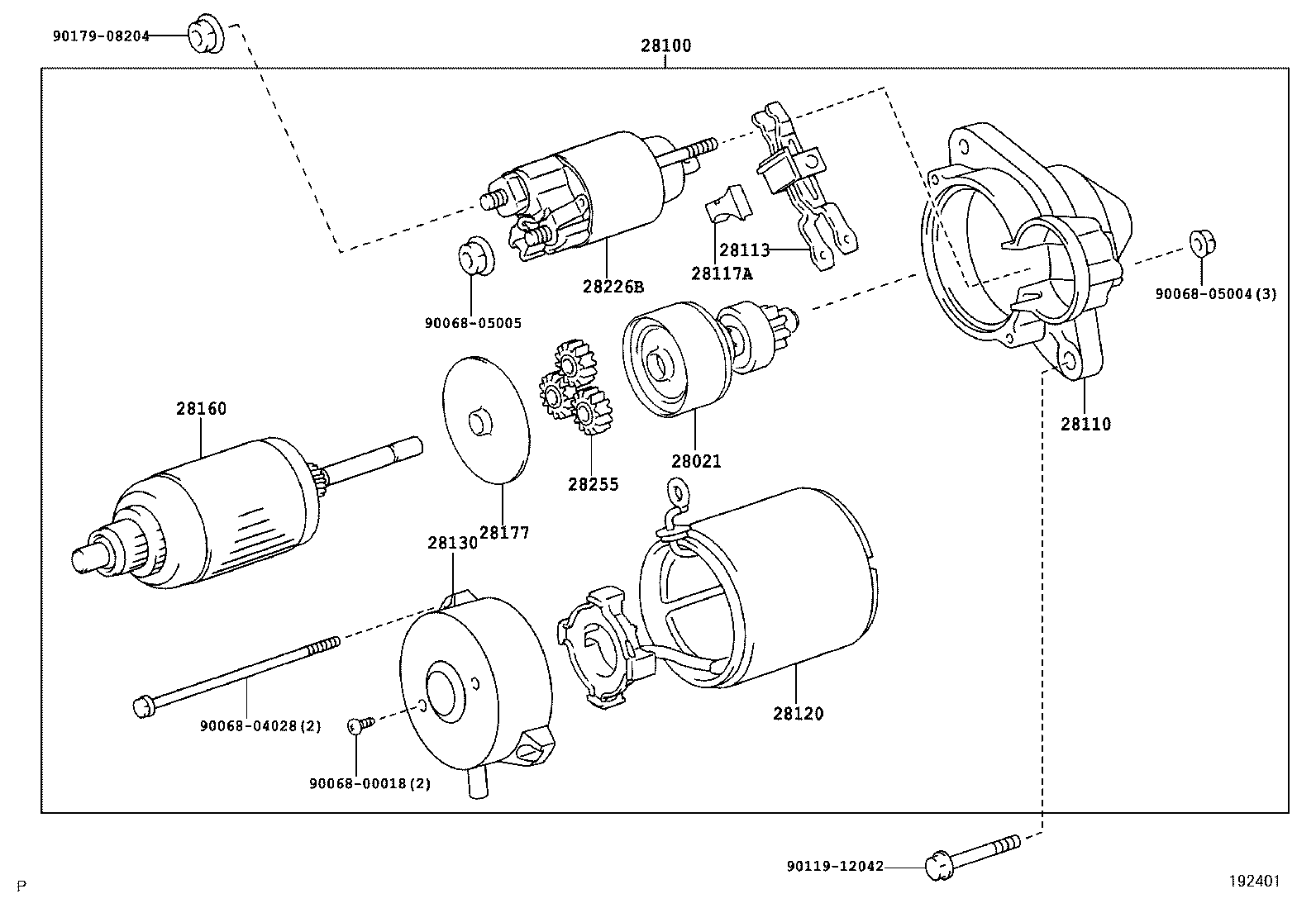28110-31040 HOUSING ASSY, STARTER DRIVE product image