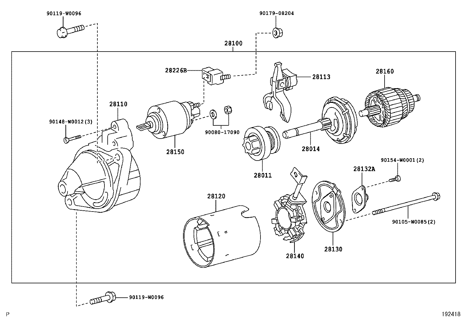 28100-0N040 STARTER ASSY product image