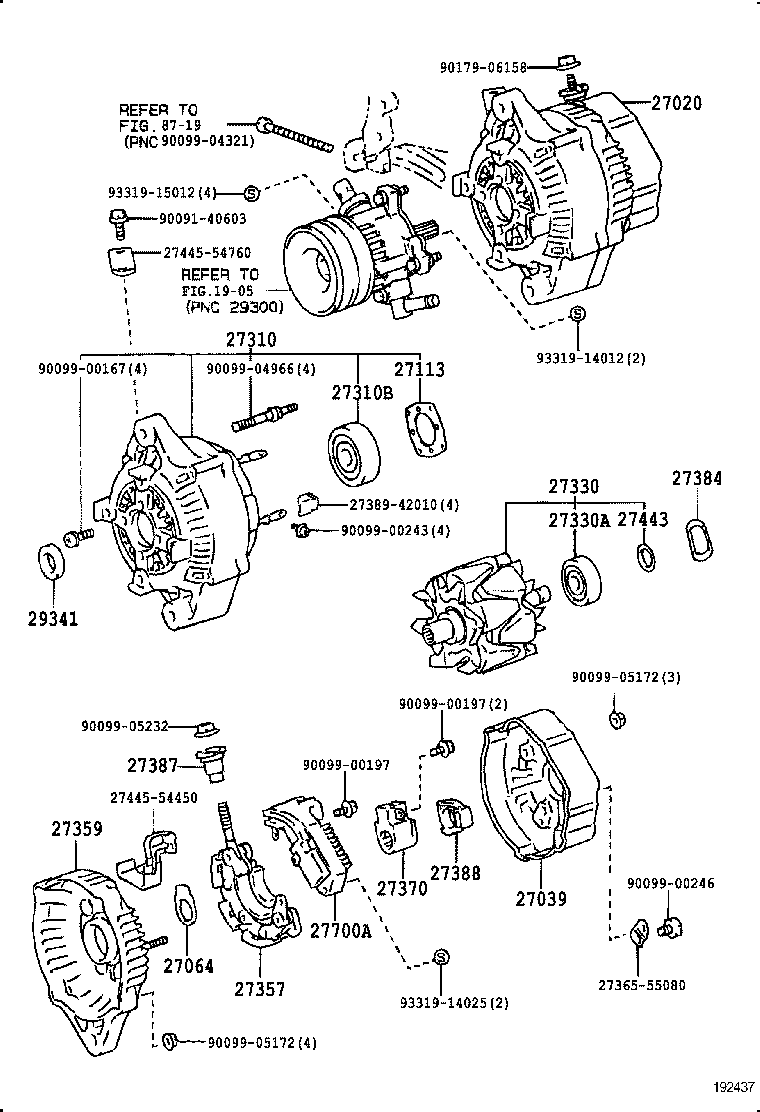 27060-46110 ALTERNATOR ASSY product image