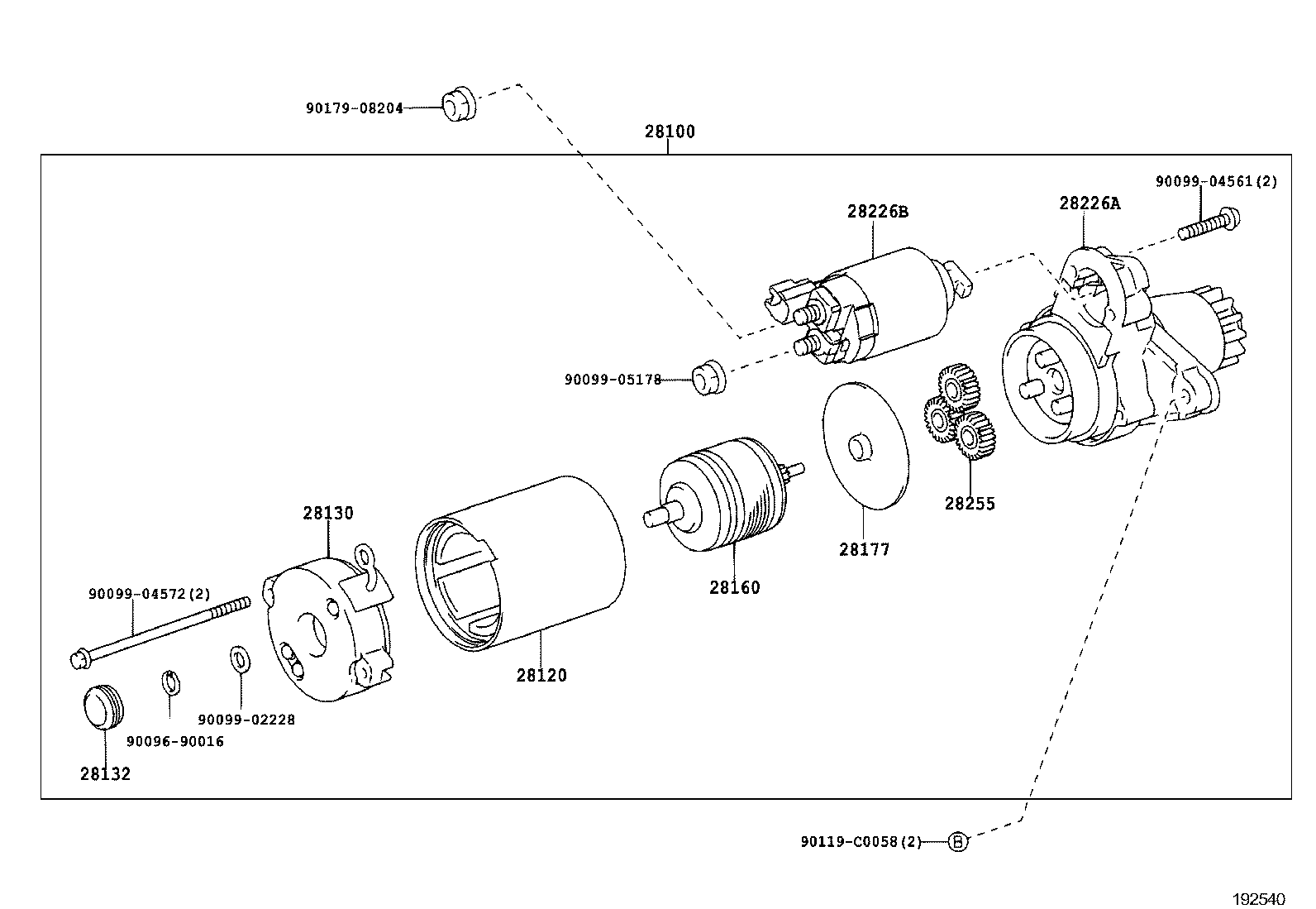 28150-0H120 SWITCH ASSY, MAGNET STARTER product image
