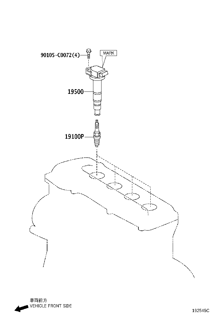 90919-T2005 COIL ASSY, IGNITION product image