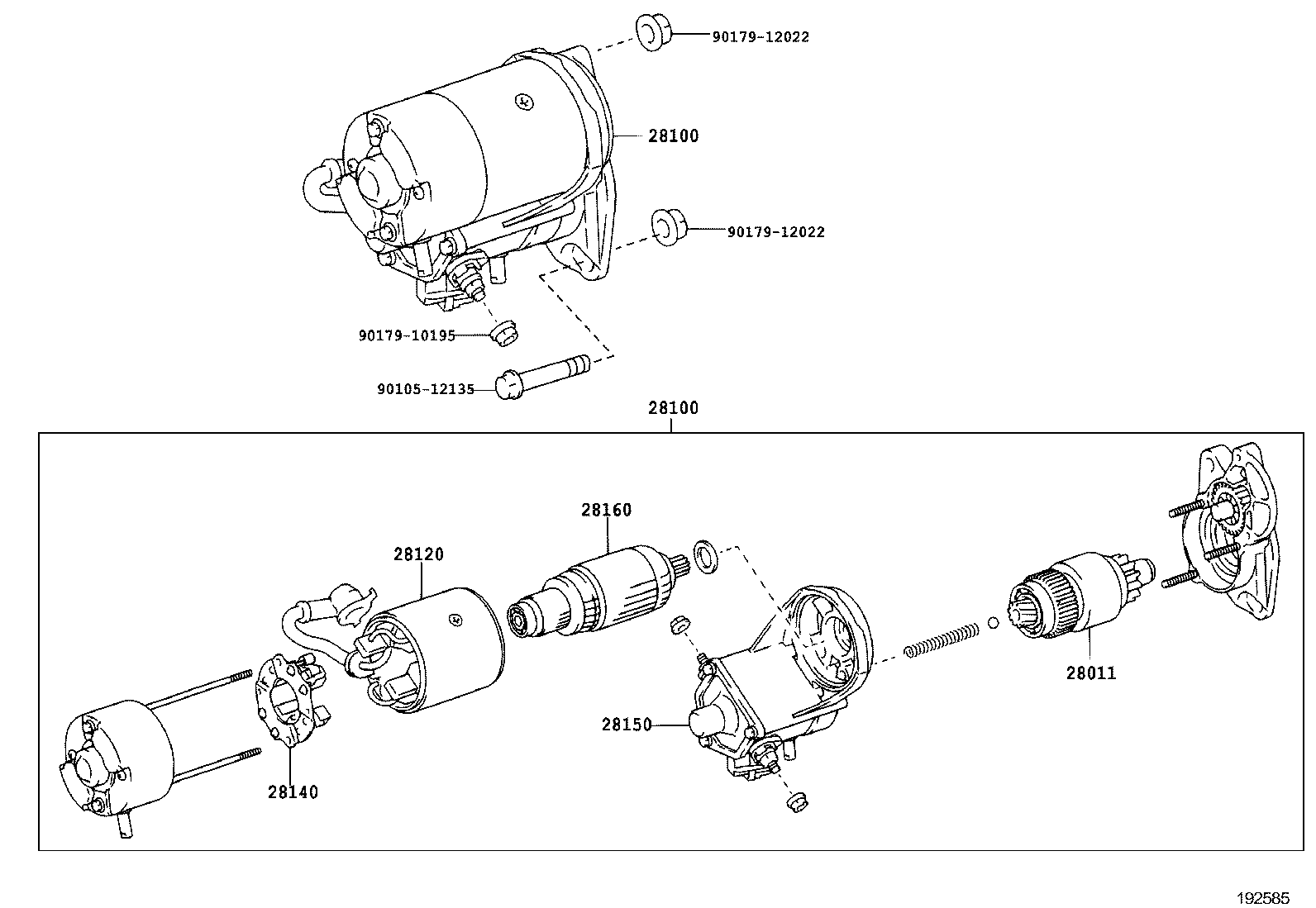 28100-67070 STARTER ASSY product image