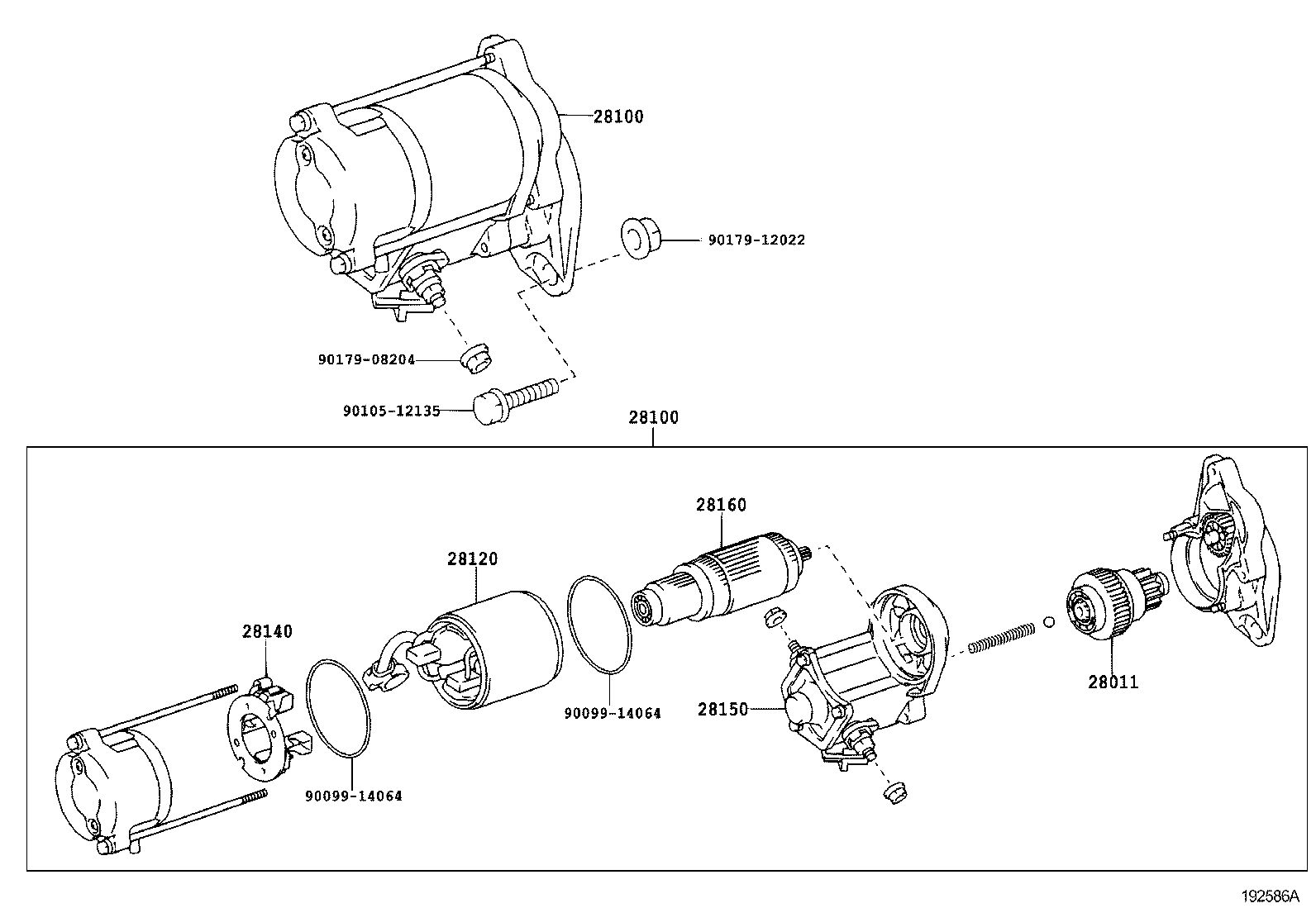 28100-67070 STARTER ASSY product image