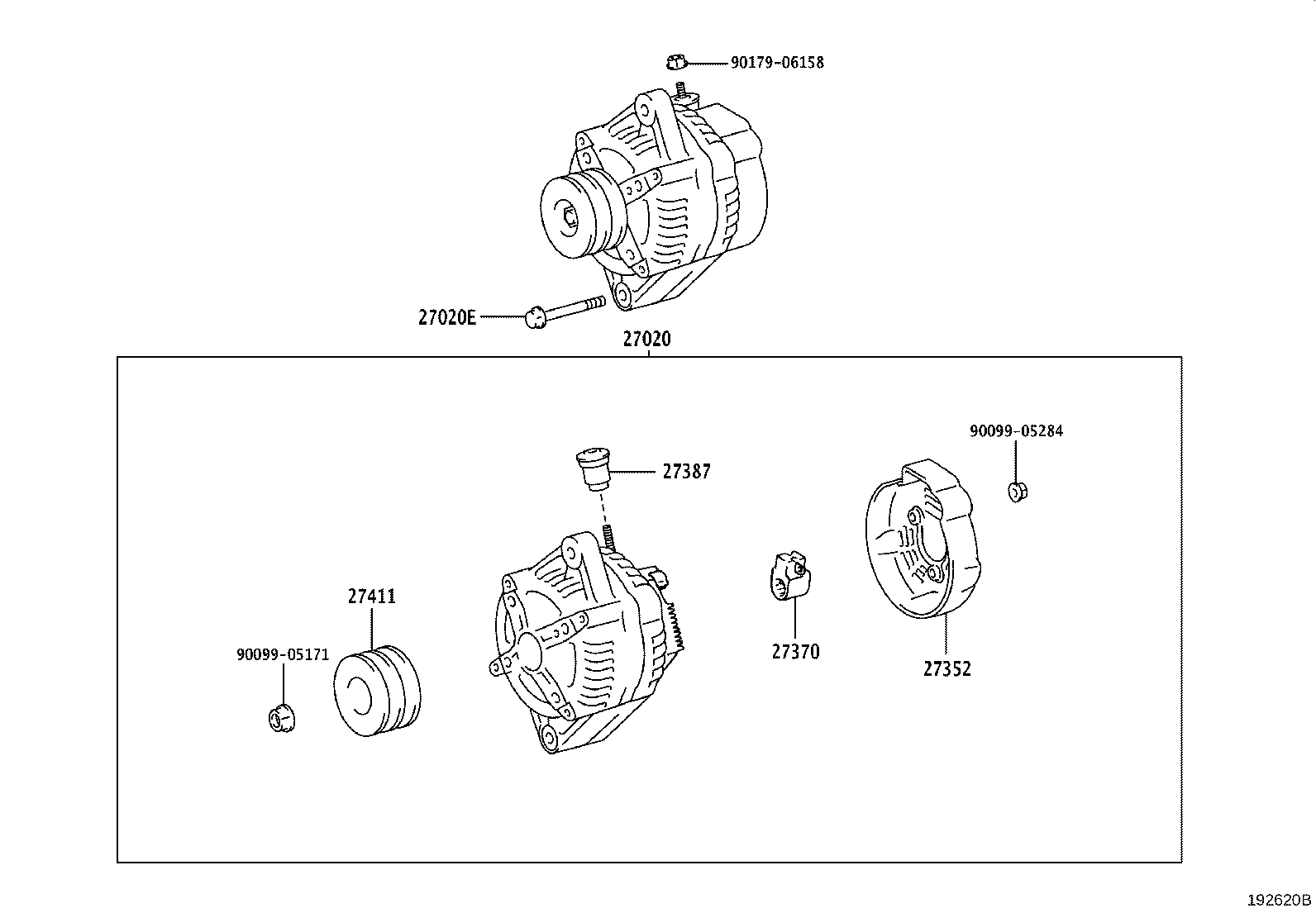 27230-89101 PULLEY, ALTERNATOR product image